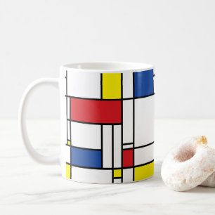 Mug Art Moderne Géométrique Minimaliste De Stijl Mondr