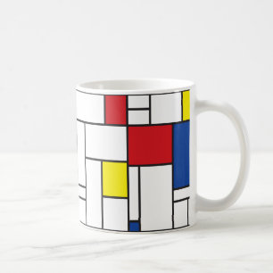 Mug Art Moderne Géométrique Minimaliste De Stijl Mondr