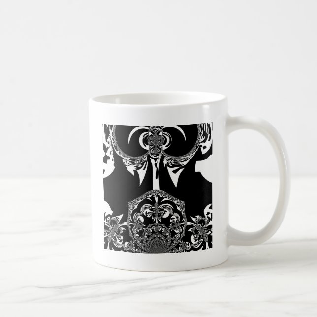 Mug Art noir et blanc africain (Droite)