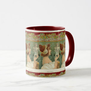 Mug Art nouveau femme Art français henri livemont