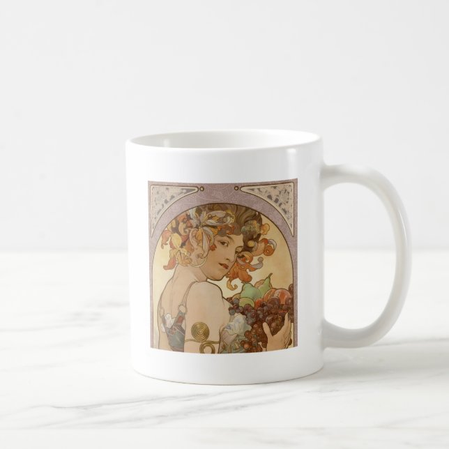 Mug Art Nouveau Femme Mucha Belle (Droite)