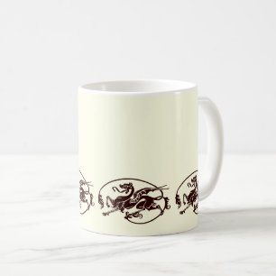 Mug Art nouveau Magic Dragon Design
