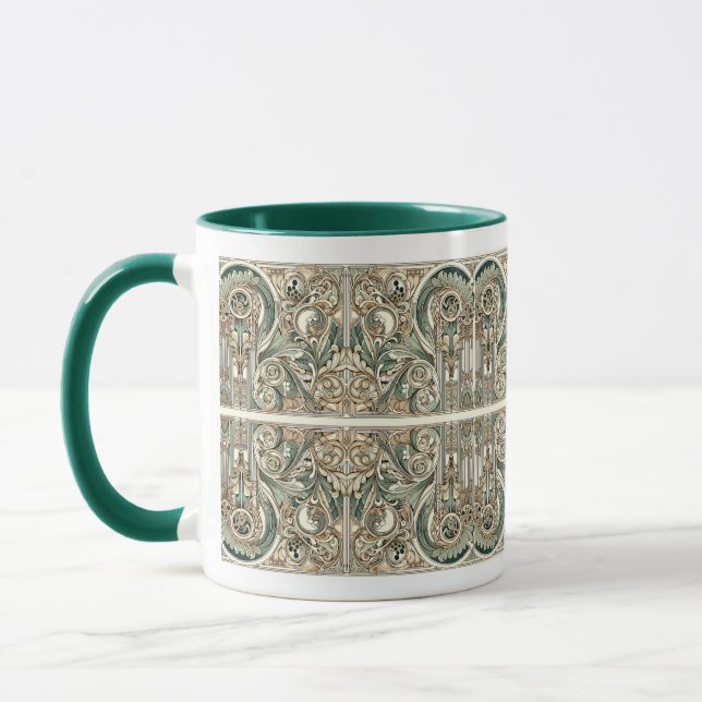 Mug Art Nouveau partout Motif (Gauche)