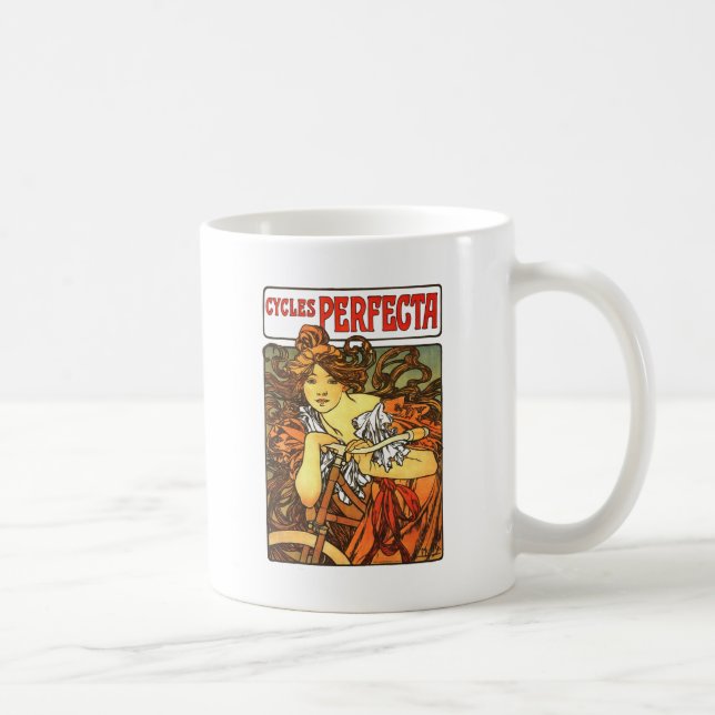 Mug Art Nouveau Vélo Mucha Art (Droite)