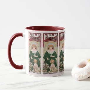 Mug Art Nouveau vintage Helm Cacao par Privat Livemont