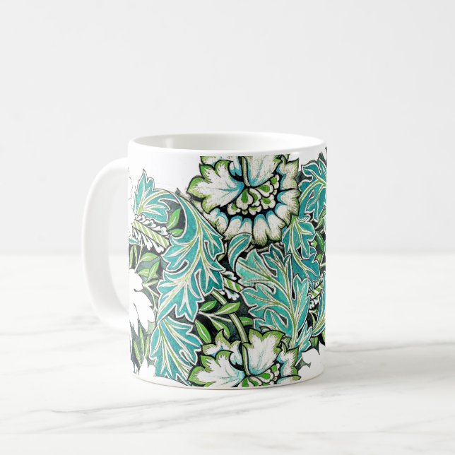 Mug Art nouveau william morris anenome floral (Devant gauche)