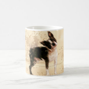 Mug Art numérique d'aquarelle de Boston Terrier
