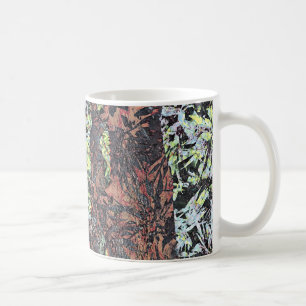 Mug Art numérique de motif à fleurs florales avec arbr