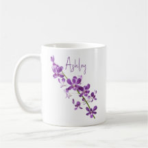 Art personnalisé dendrobium orchidée violette
