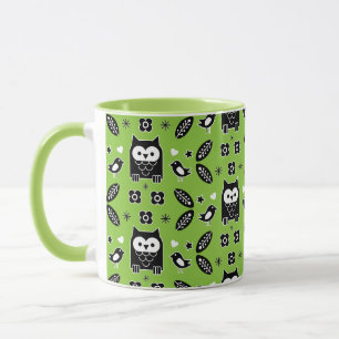 Mug Art populaire de Chouette scandinave