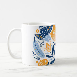 Mug Art populaire scandinave ornement floral