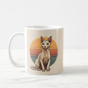 Mug Art Rétro de Mère Chat Sphynx Vintage