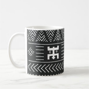 Mug Art Tribal Africain : Géométrique Noir & Blanc