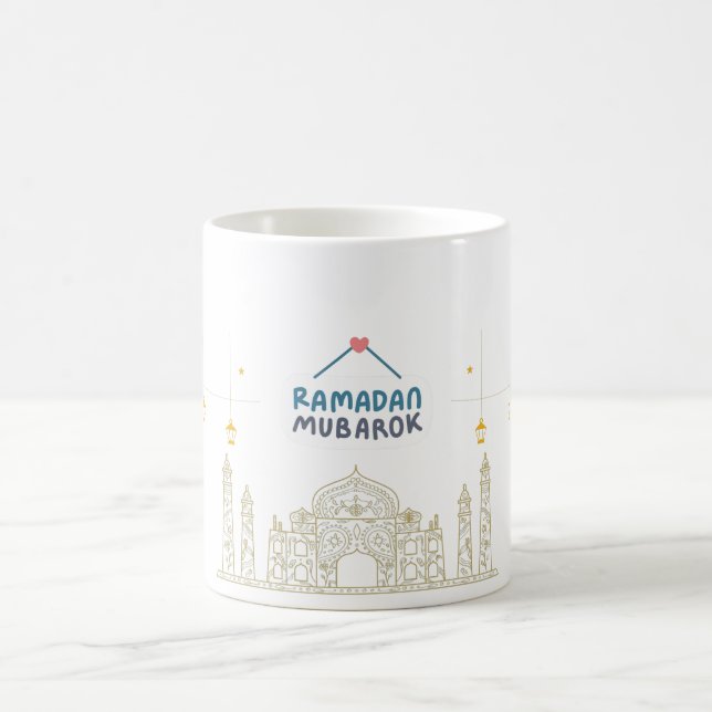 Mug Art typographique du croissant islamique Ramadan K (Centre)