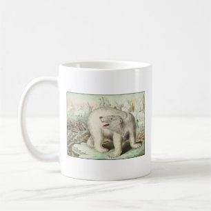 Mug Art vintage d'ours blanc
