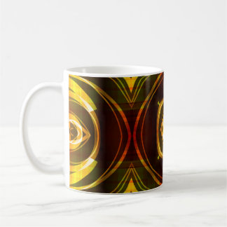 Mug art vintage géométrique motif ornemental abstrait,