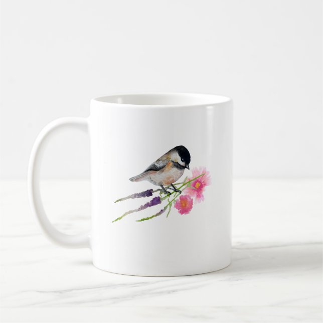 Mug Artefacts en Aquarelle de poulet sucré à calotte n (Gauche)