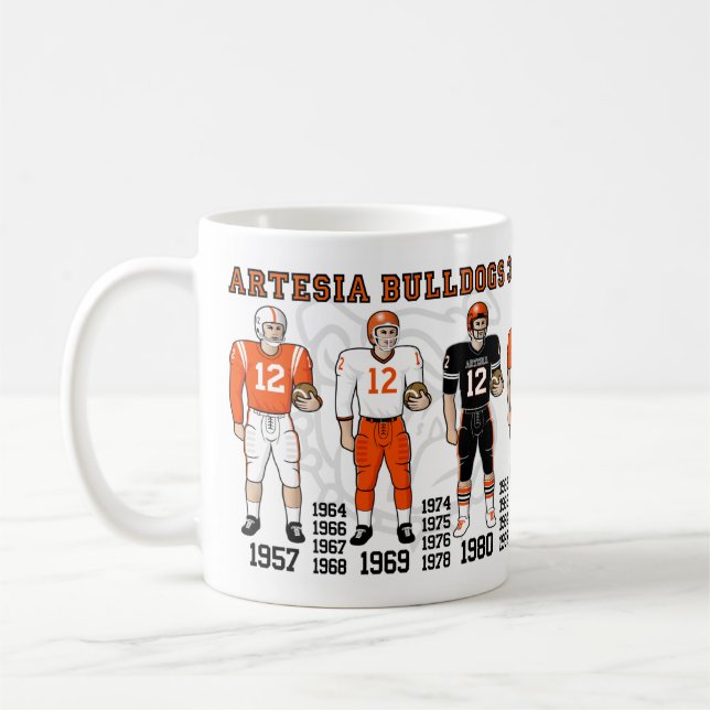 Mug Artesia Bulldogs Football Stade Champ Uniformes Mu (Gauche)