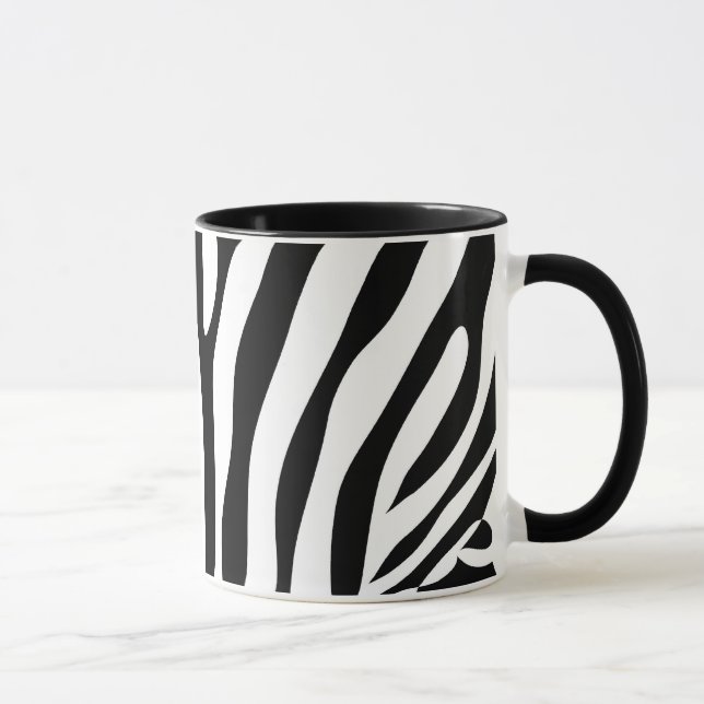 Mug Articles de multiple de motif de zèbre (Droite)