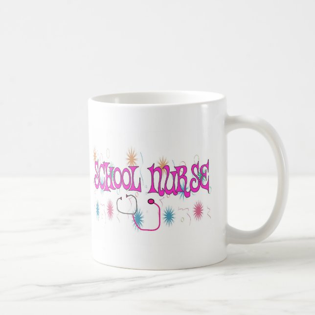 Mug Articles uniques de cadeaux d'INFIRMIÈRE d'ÉCOLE (Droite)