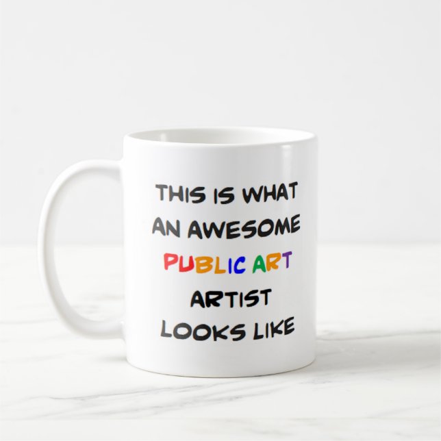 Mug artiste d'art public, génial (Gauche)