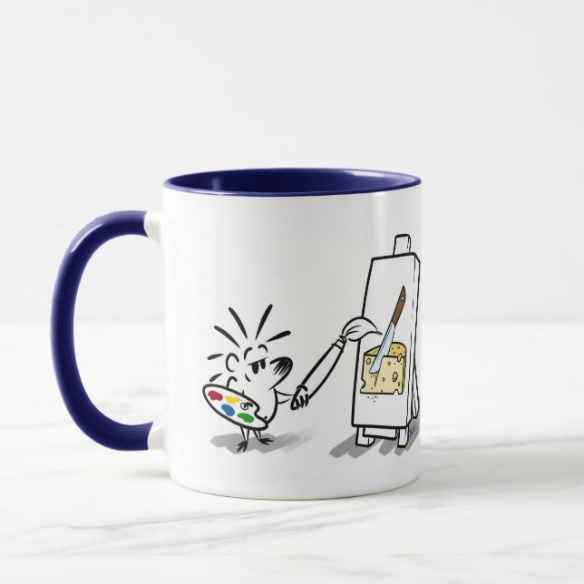 Mug ARTISTE DE COUPE DE FROMAGE par Jeff Willis Art (Gauche)