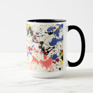 Mug Artistes Paint Splatter Arrière - plan