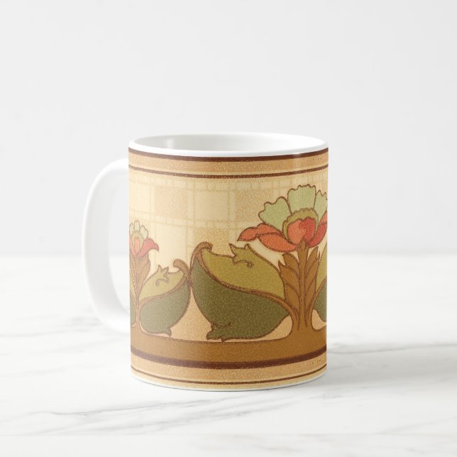 Mug Arts & Artisanat, Artiste ou Fleurs de style Missi (Devant gauche)