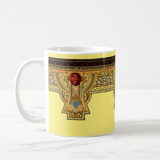 Mug Arts & Artisanat, Artiste ou Rose de style Mission (Gauche)