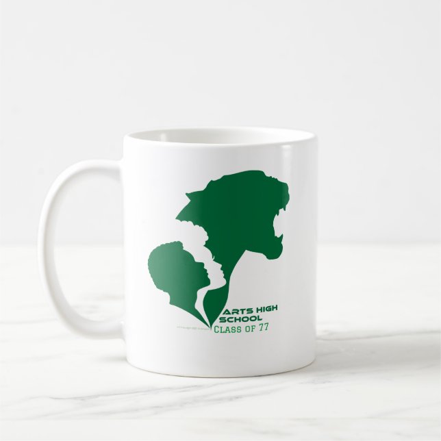 Mug Arts Lycée Silhouettes vertes (Gauche)