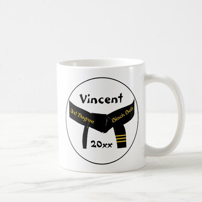 Mug Arts martiaux 3e degré Ceinture noire (Droite)