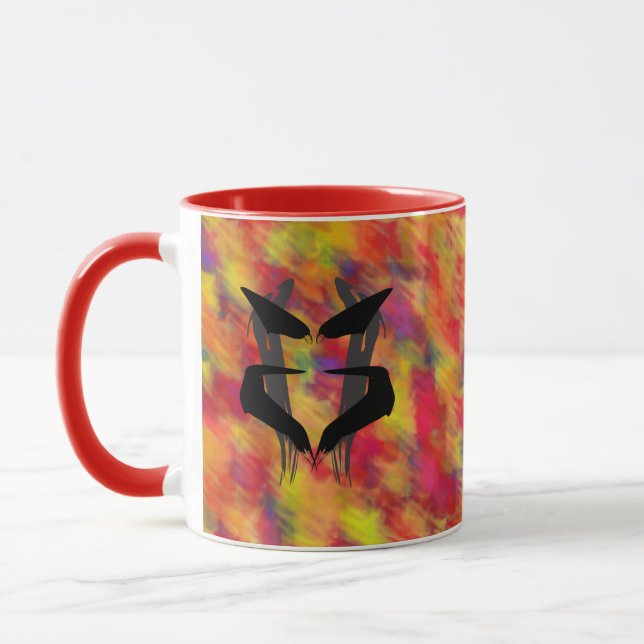 Mug Artsy Blue Psychiatre Rorschach Blot  (Gauche)