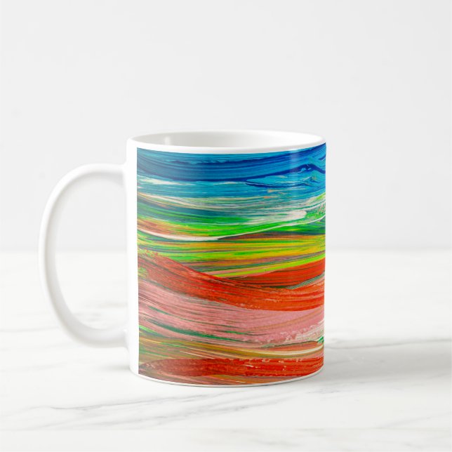 Mug artwork Abstrait coloré d'aquarelle (Gauche)