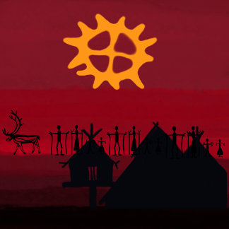 Mug Arvidsjaur mugg med samiskt mönster