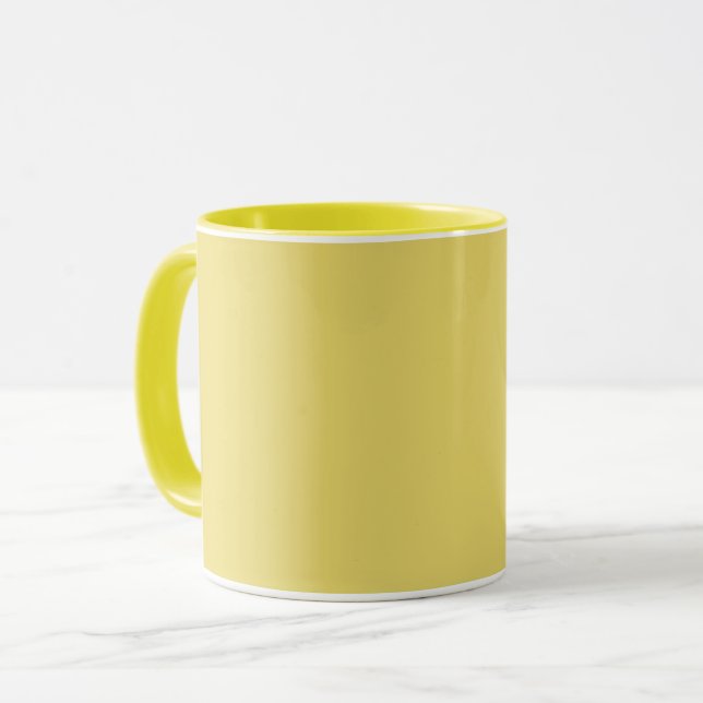 Mug Arylide jaune (couleur solide) (Devant gauche)