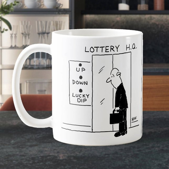 Mug Ascenseur ou ascenseur dans une caricature du sièg (Créateur téléchargé)