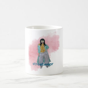 Mug Asiatique branchée en mode streetwear