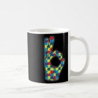 Mug Asl Amour Langue Des Signes Autisme Cadeau De Sens