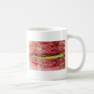 Mug Asperges vertes avec macro jambon