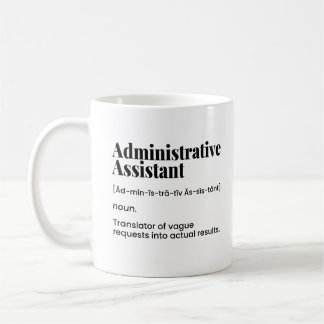 Mug Assistant administratif, administrateur de bureau