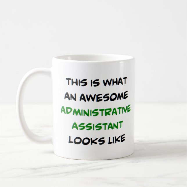 Mug assistant administratif, génial (Gauche)