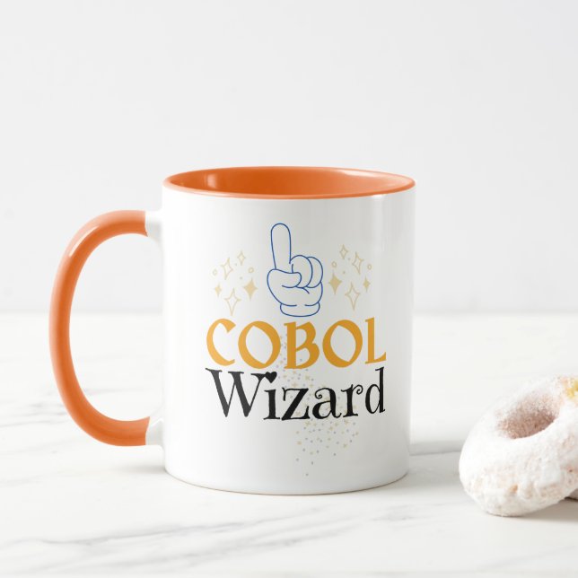 Mug Assistant de langage de programmation Cobol hérité (Avec donut)