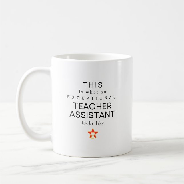 Mug Assistant d'enseignement exceptionnel Nom personna (Gauche)