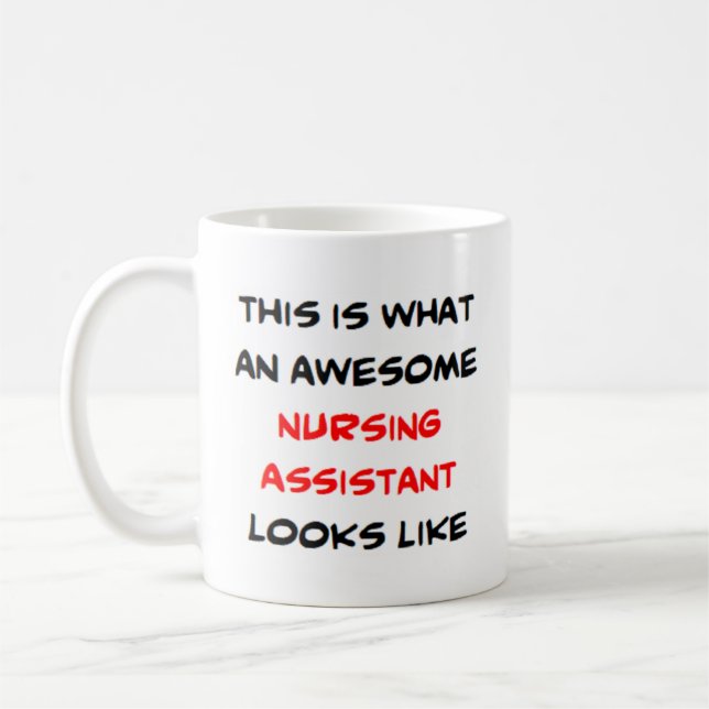 Mug assistant infirmier, génial (Gauche)