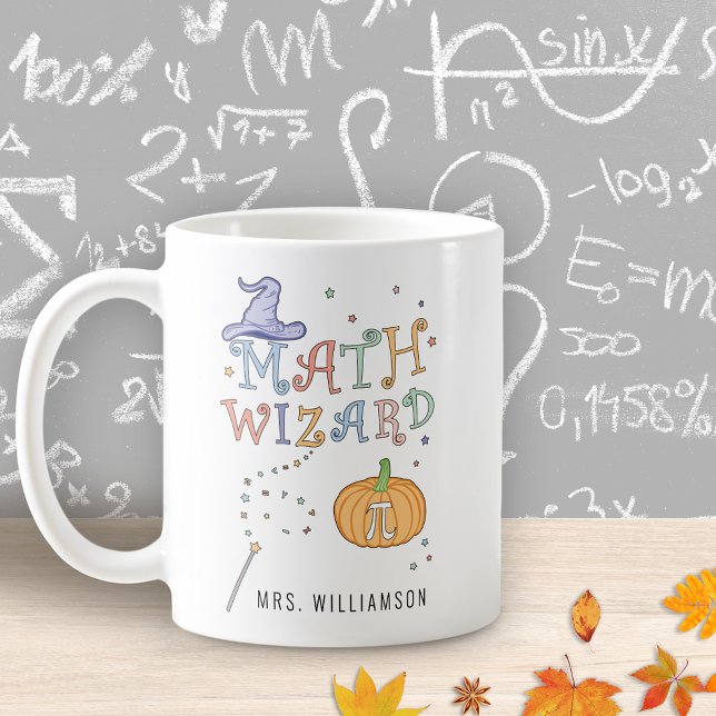 Mug Assistant mathématiques personnalisé Citrouille ta (Créateur téléchargé)