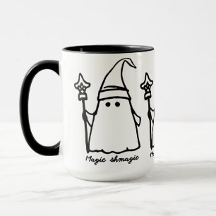 Mug Assistant Minimaliste Dessin fantôme - Croquis mag