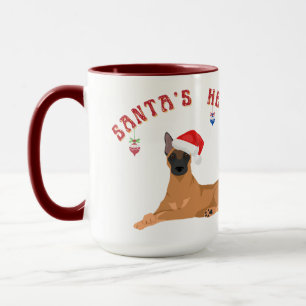 Mug Assistant Père Noël Malinois