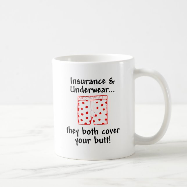 Mug Assurance et sous-vêtements - ils tous les deux (Droite)