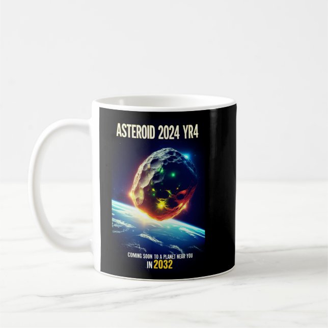 Mug Astéroïde 2024 YR4 : Rencontre sur Terre en 2032 (Gauche)