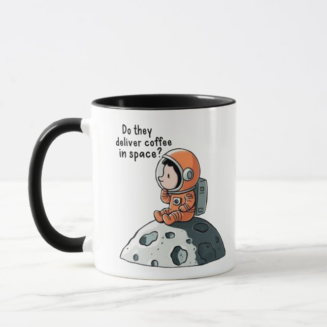 MUG ASTRONAUT CAFÉ MUSINES DANS L'ESPACE (Gauche)